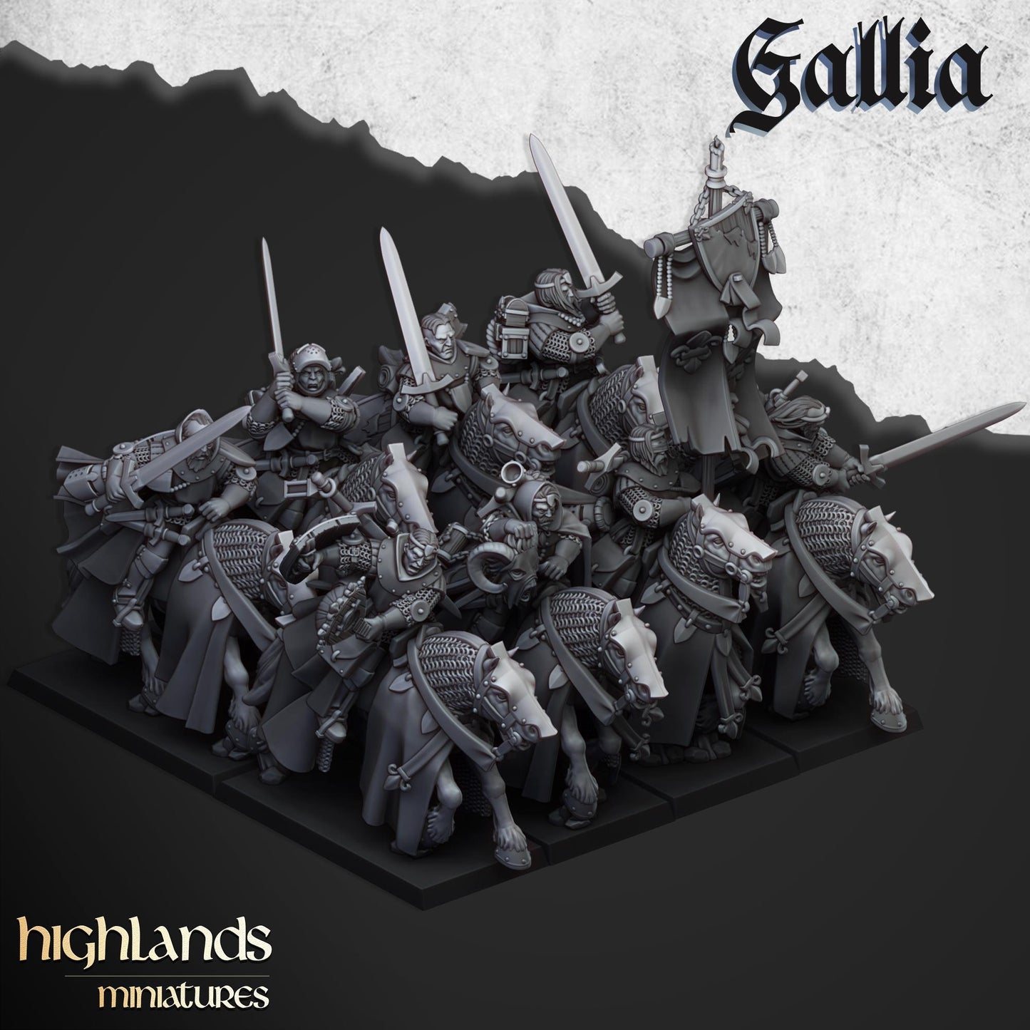 Highland Miniatures Questing Knights - Fantasy / D&D (Custom Order) - product image