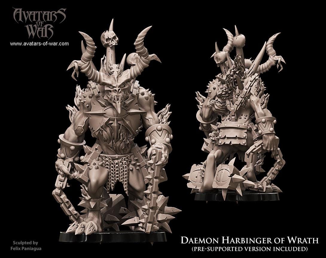 Avatars of War Daemon Harbinger of Wrath - Fantasy / D&D (Custom Order) - product image