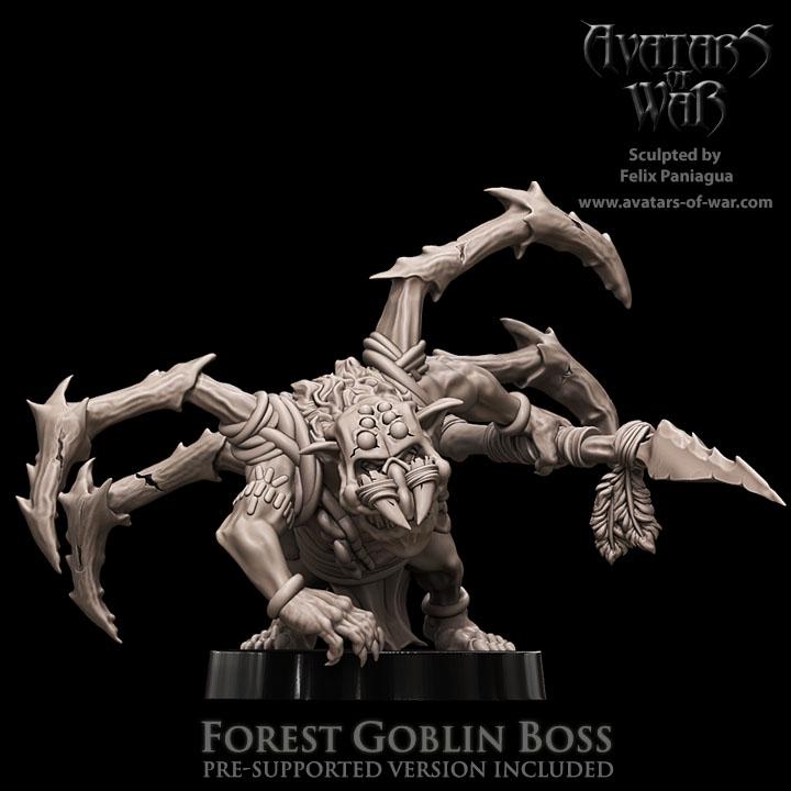 Avatars of War Forest Goblin Boss - Fantasy / D&D (Custom Order) - product image