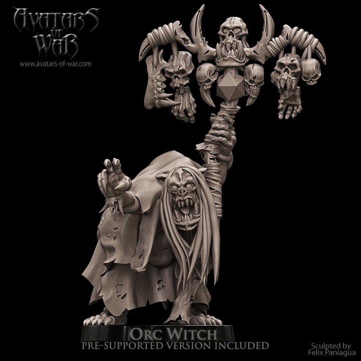 Avatars of War - Orc Witch - Fantasy / D&D (Custom Order)