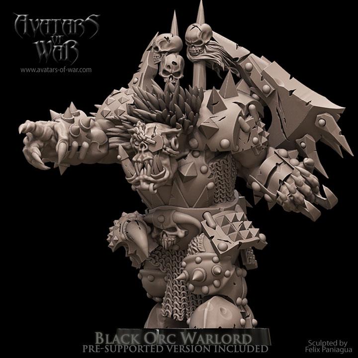 Avatars of War - Black Orc Warlord - Fantasy / D&D (Custom Order)