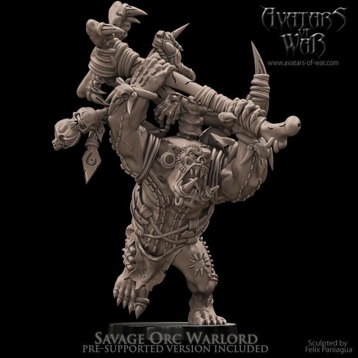 Avatars of War Savage Orc Warlord - Fantasy / D&D (Custom Order) - product image