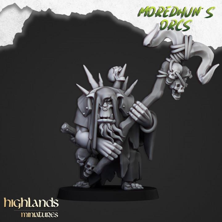 Highland Miniatures Orc Shamans - Fantasy / D&D (Custom Order) - product image 2 of 2