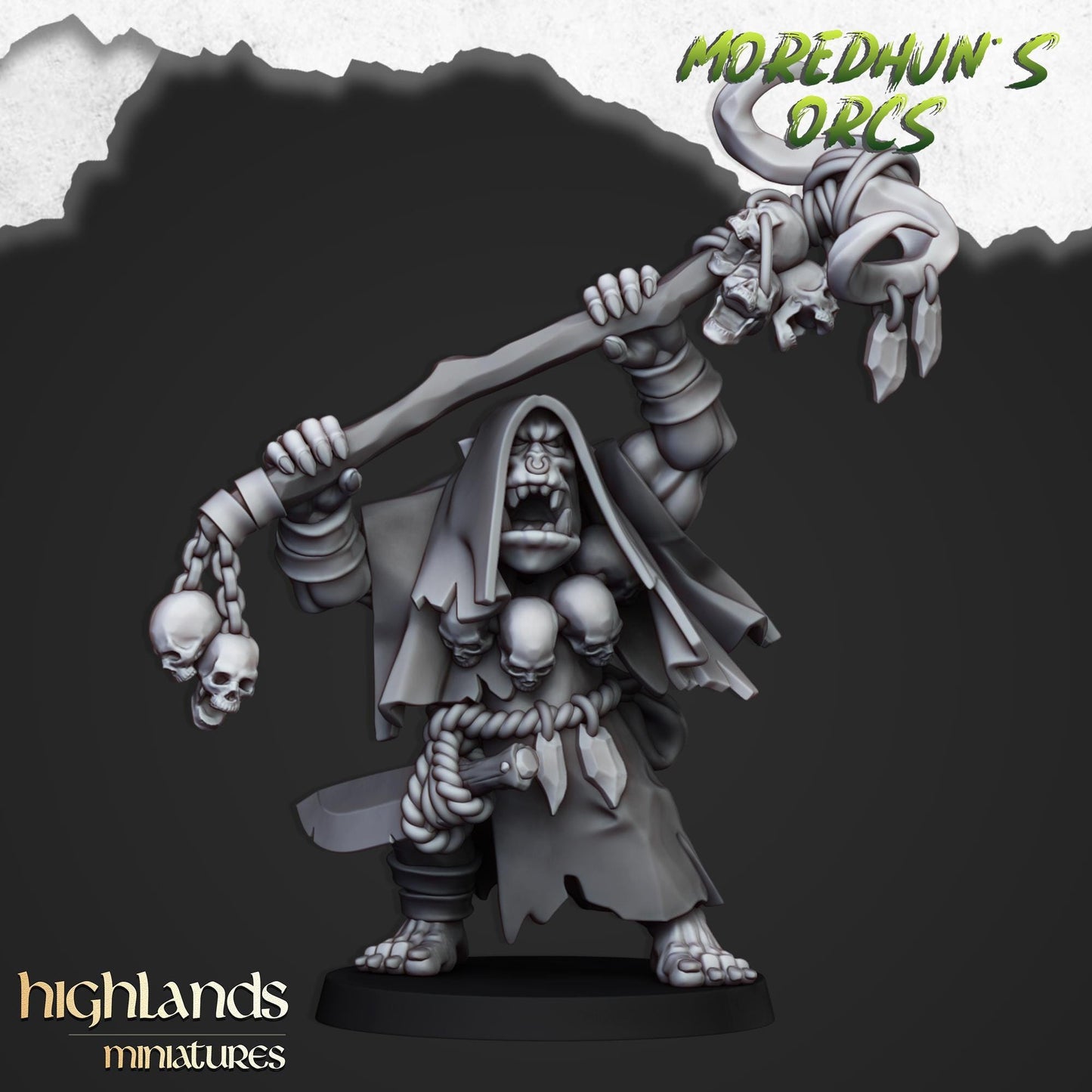 Highland Miniatures - Orc Shamans - Fantasy / D&D (Custom Order)