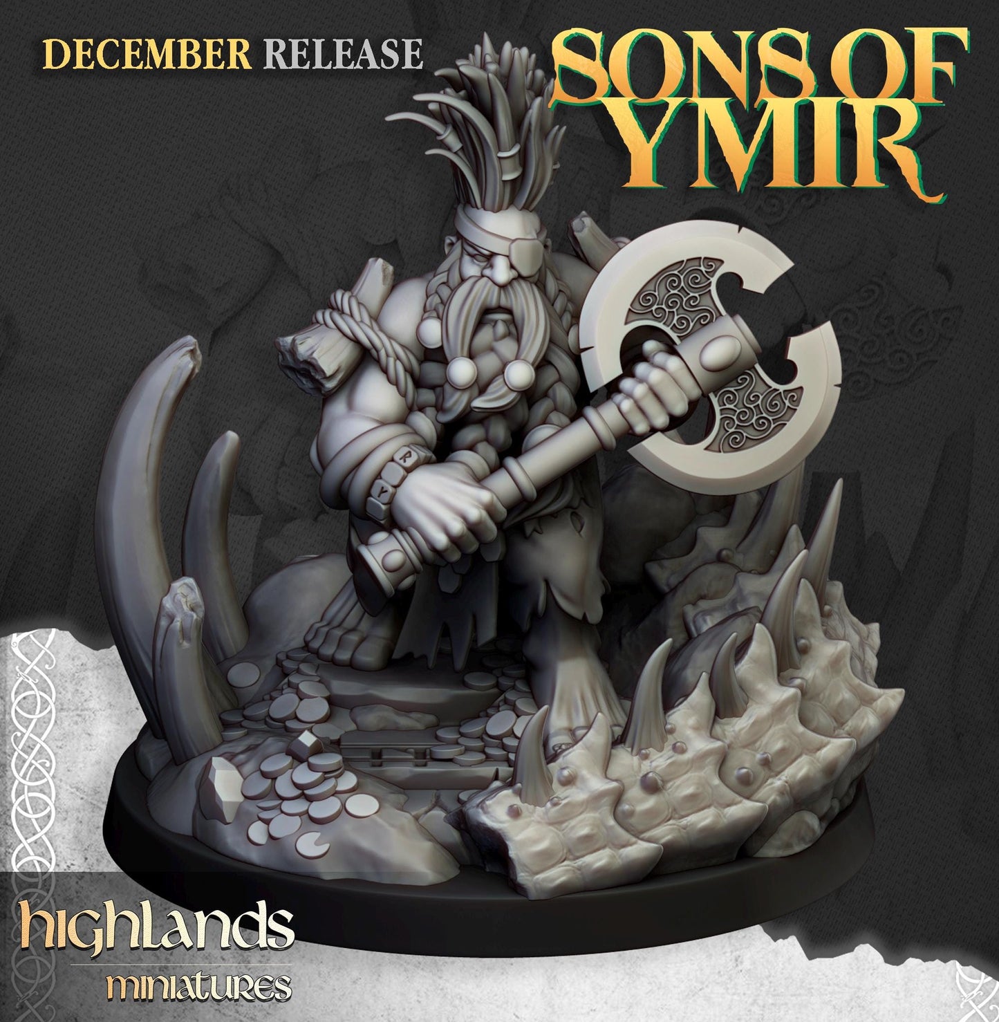 Highland Miniatures Dwarf Dragonseeker - Fantasy / D&D (Custom Order) - product image
