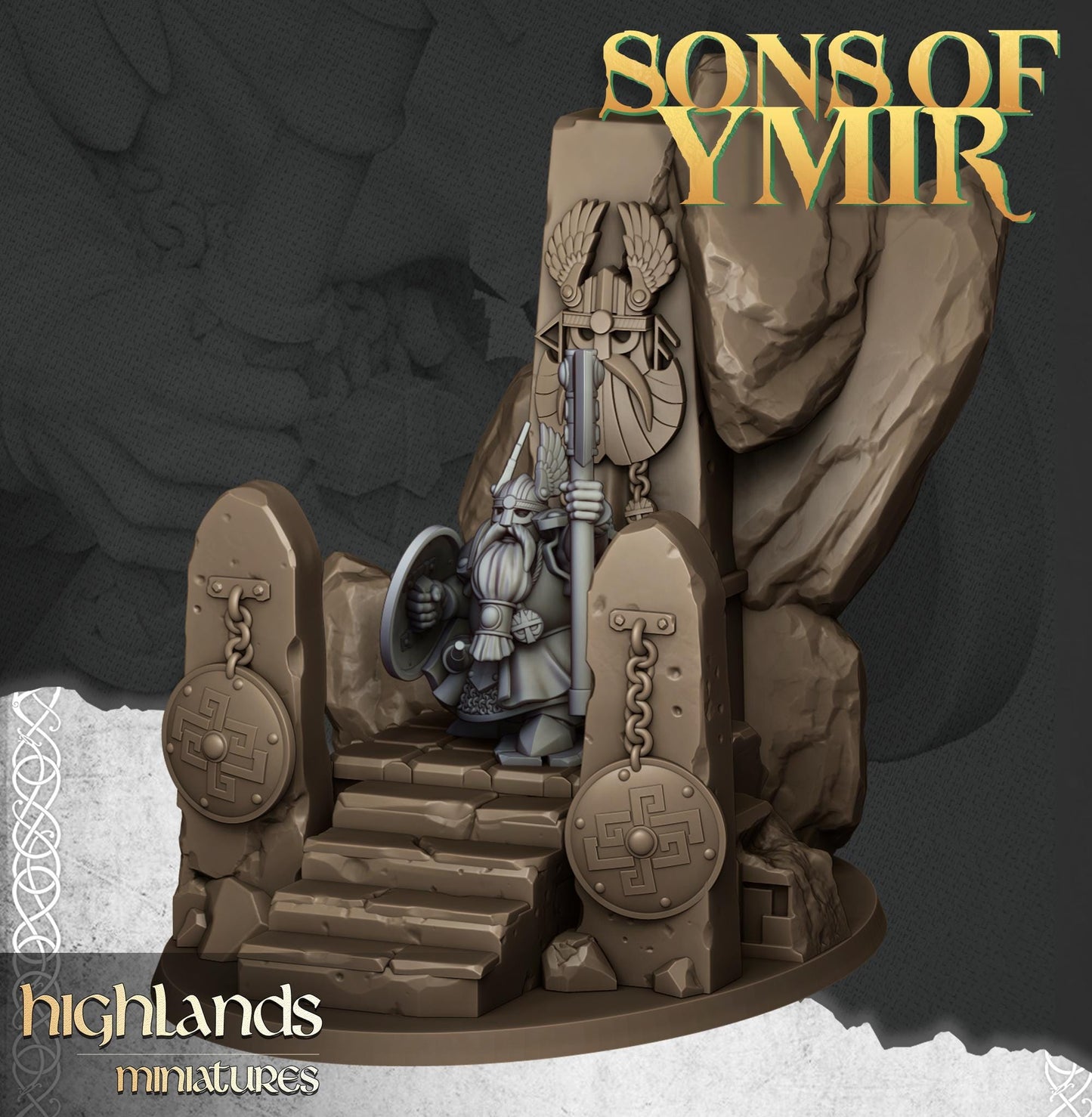 Highland Miniatures The Dwarf Lord - Fantasy / D&D (Custom Order) - product image 3 of 3