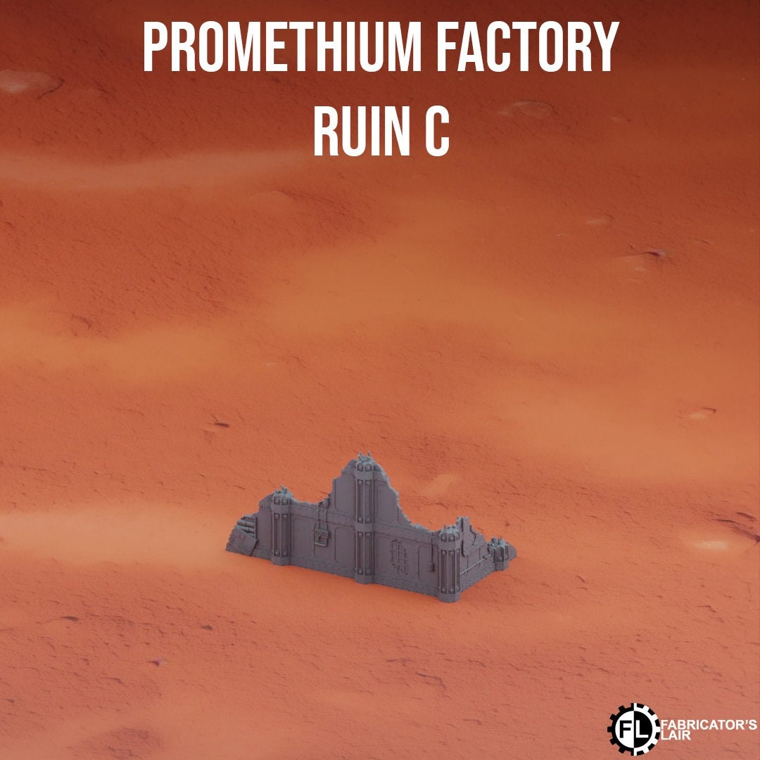 Promethium Factory Wargaming Terrain 28mm - Printed on FDM Bambu Lab X1 Carbon (Custom Order) - product image 7 of 7