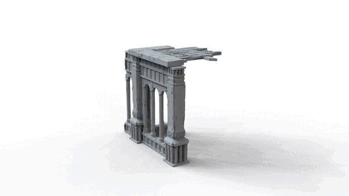 Gothic Ruins Set 5 Wargaming Terrain 28mm - Printed on FDM Bambu Lab X1 Carbon (Custom Order) - product image 7 of 7