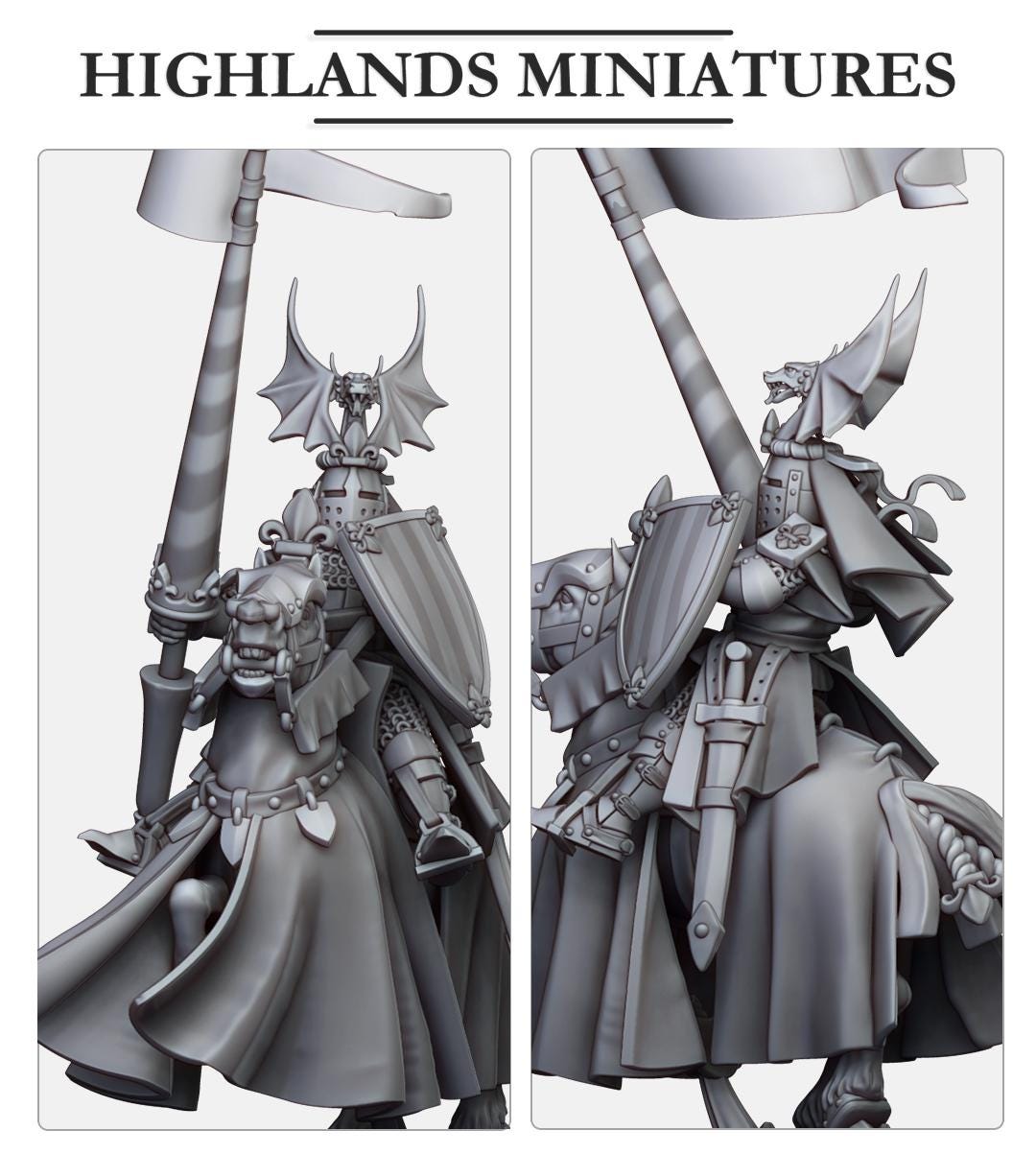 Highland Miniatures - Sir Jaume, Duke of Gallia - Fantasy / D&D (Custom Order)