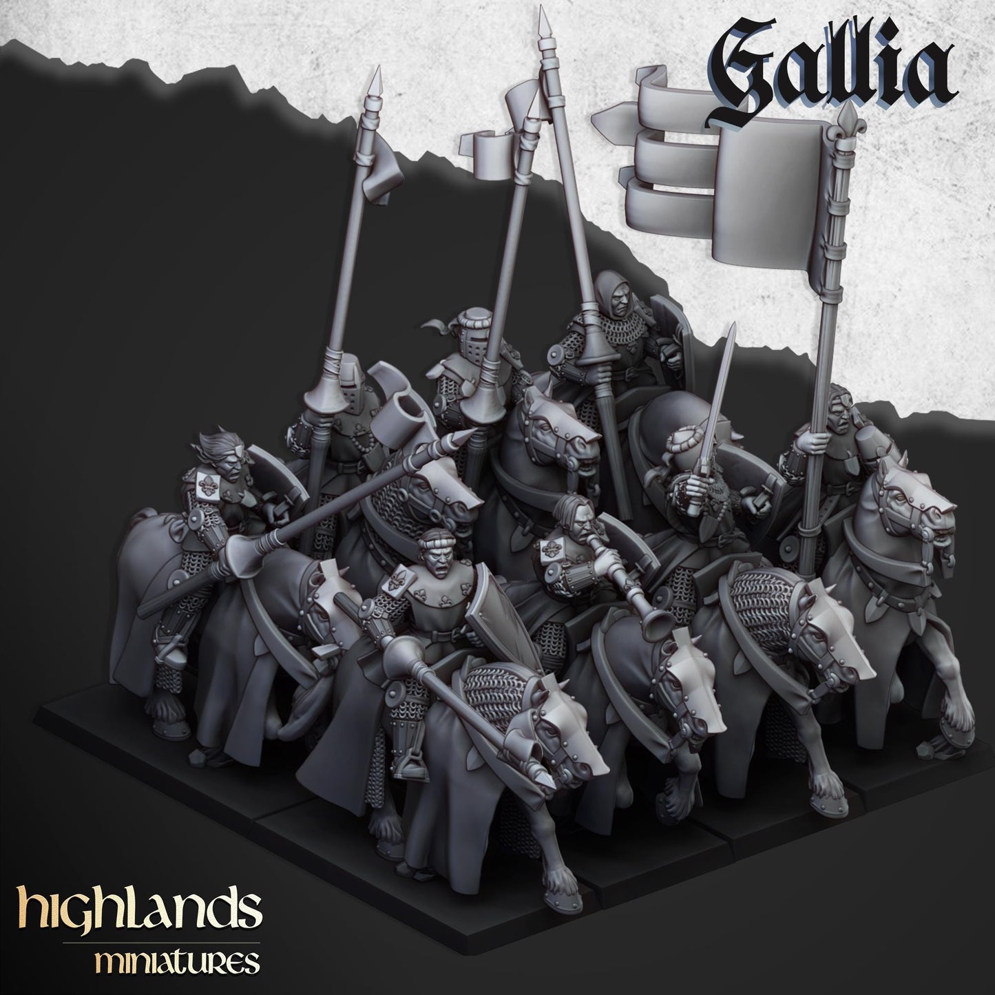 Highland Miniatures Young Knights of Gallia - Fantasy / D&D (Custom Order) - product image