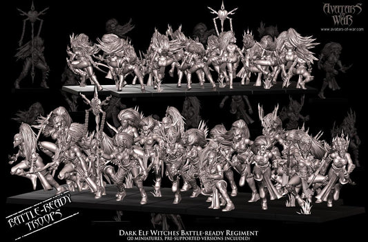 Avatars of War Dark Elf Witches - Fantasy / D&D (Custom Order) - product image 2 of 3