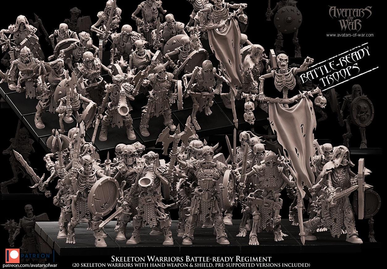 Avatars of War Skeleton Warriors - Fantasy / D&D (Custom Order) - product image 3 of 3