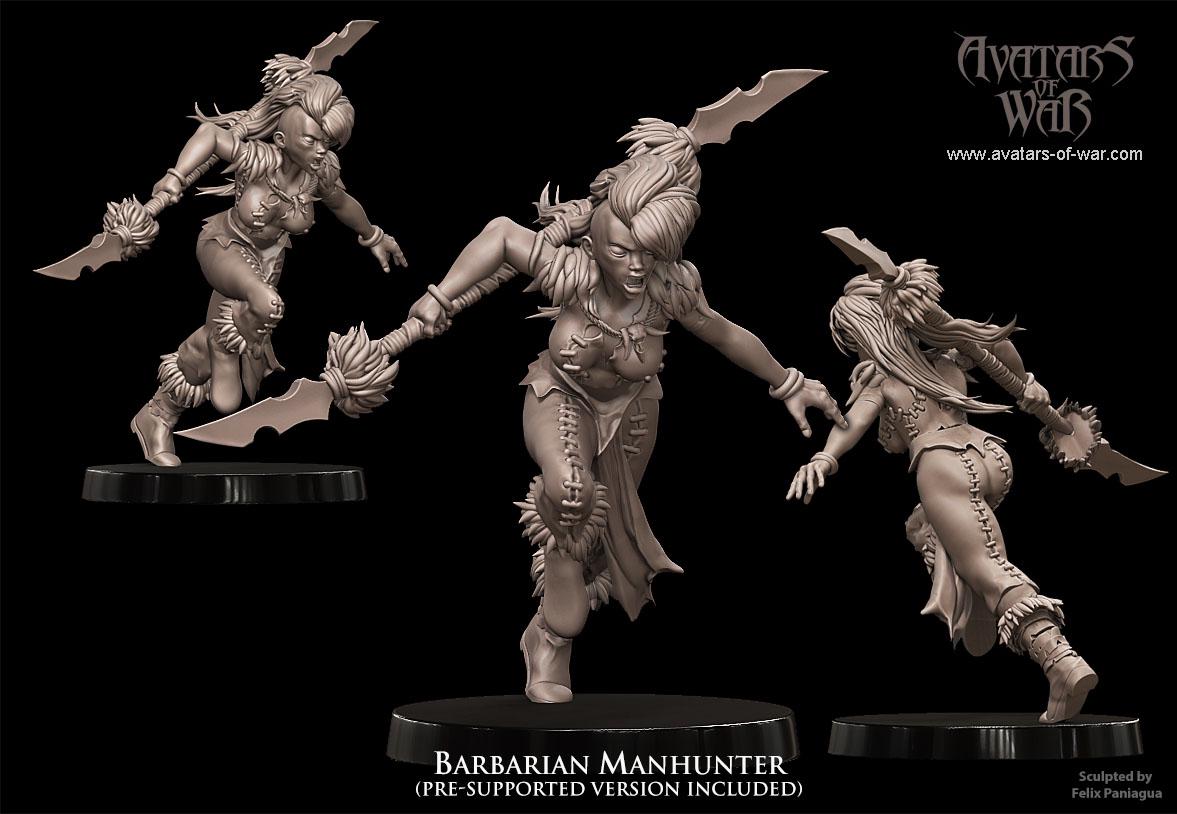 Avatars of War Barbarian Manhunter - Fantasy / D&D (Custom Order) - product image