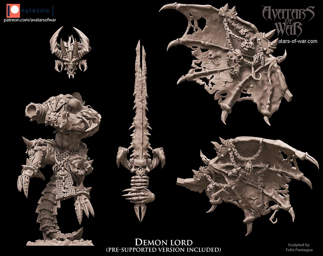 Avatars of War Demon Prince of Wrath - Fantasy / D&D (Custom Order) - product image 4 of 4
