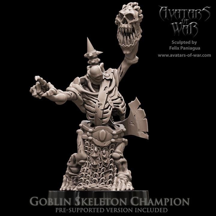 Avatars of War Skeleton Goblin Champion - Fantasy / D&D (Custom Order) - product image