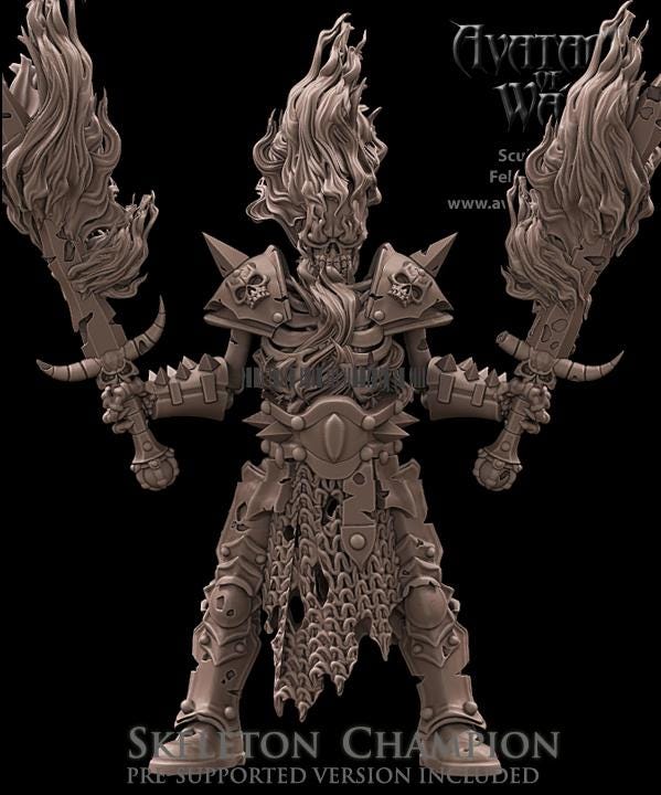 Avatars of War Skeleton Champion - Fantasy / D&D (Custom Order) - product image