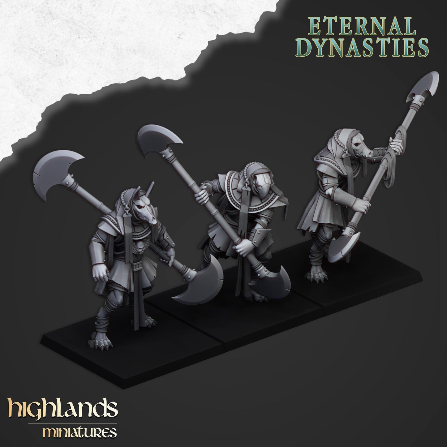 Highland Miniatures Anubis Guard - Fantasy / D&D (Custom Order) - product image 2 of 2