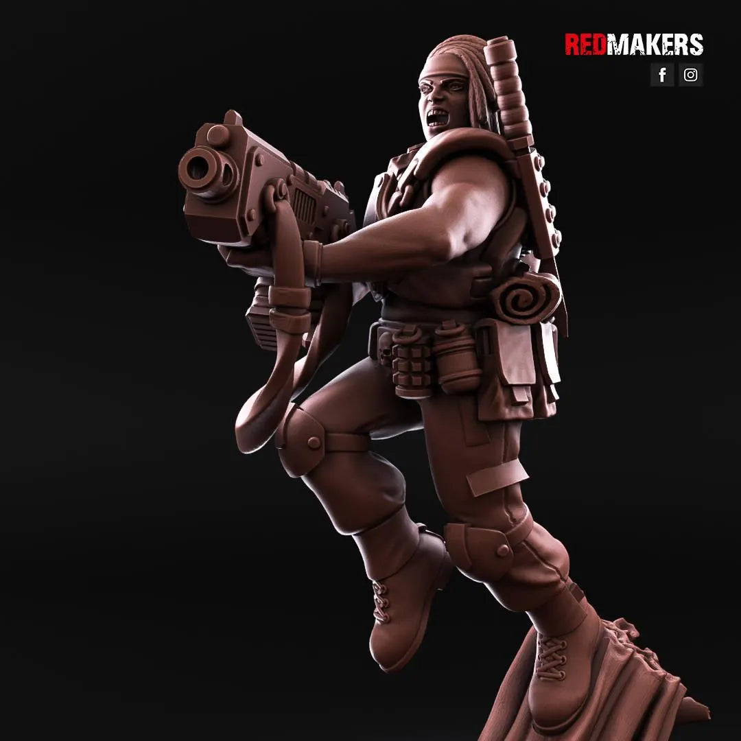 Red Makers - Female Jungle Fighters Special Weapon Squad x5 (Custom Order)