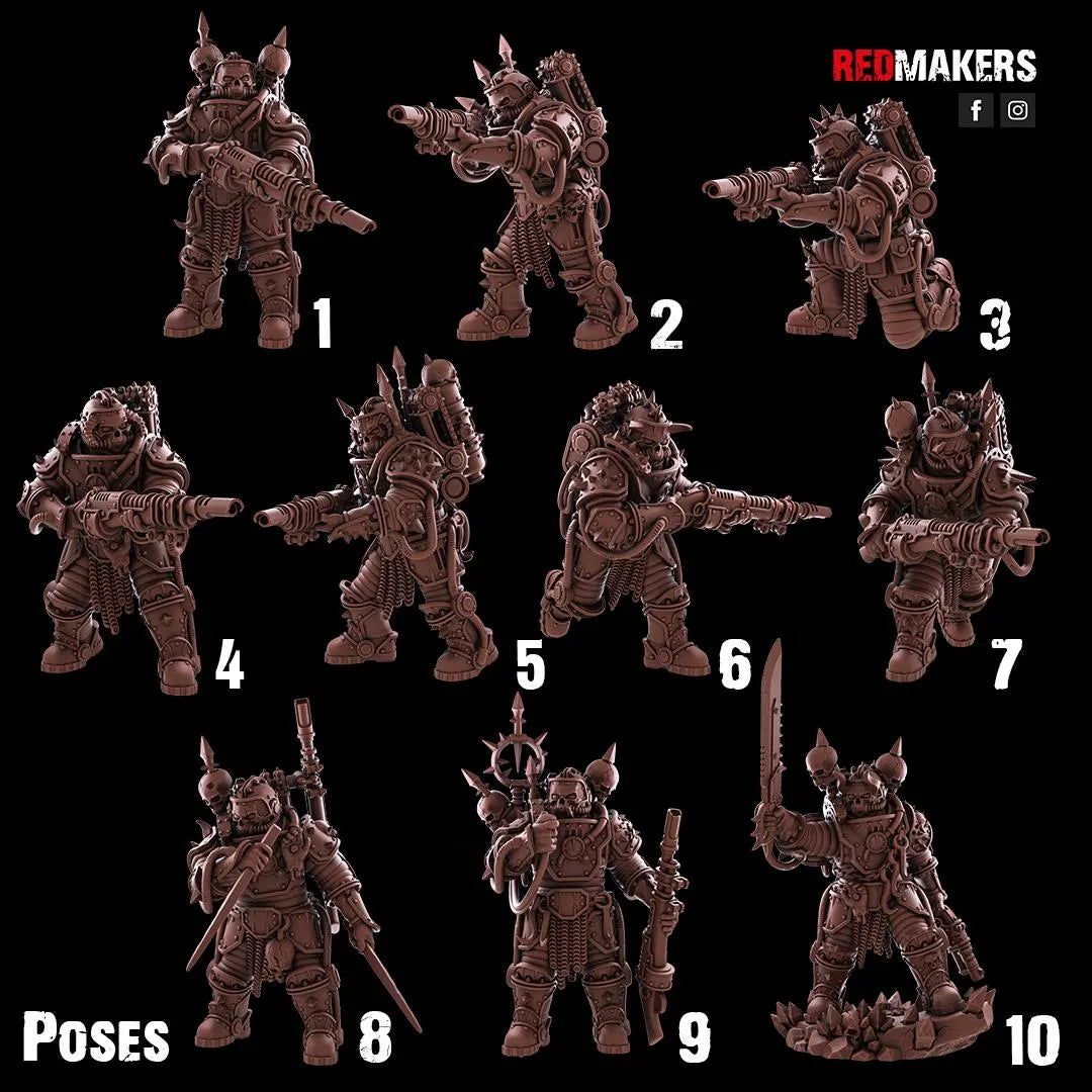 Red Makers - Renegade Solar Guard x10 - Heretics (Custom Order)