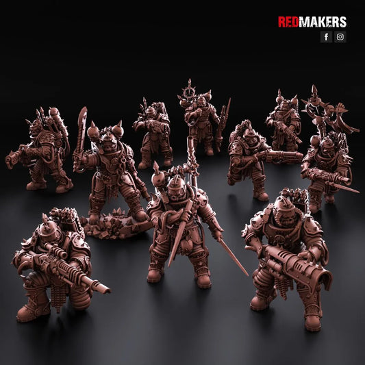 Red Makers - Renegade Solar Guard x10 - Heretics (Custom Order)