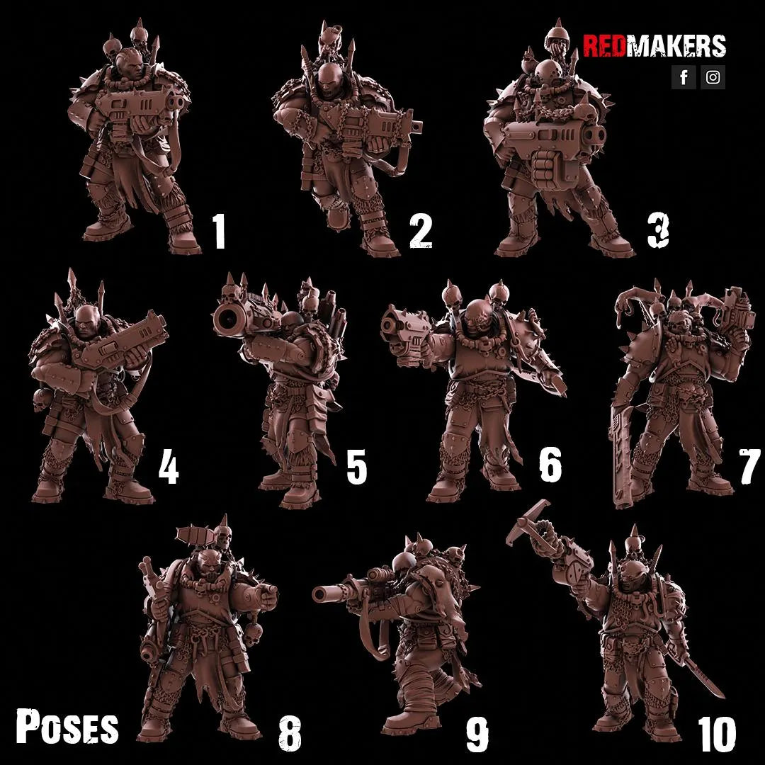 Red Makers - Renegade Scouts x10 - Heretics (Custom Order)
