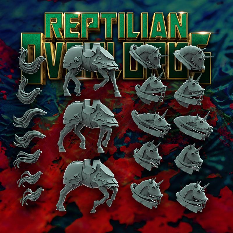 HRE Gothic Mounted Knights - Reptilian Overlords (Custom Order) - product image 5 of 5