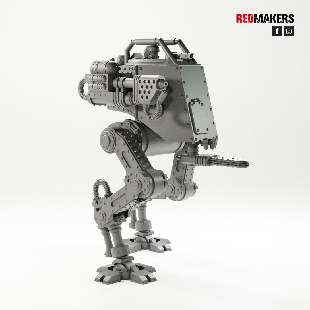 Red Makers Imperial Force Light Mech (Custom Order) - product image 4 of 4