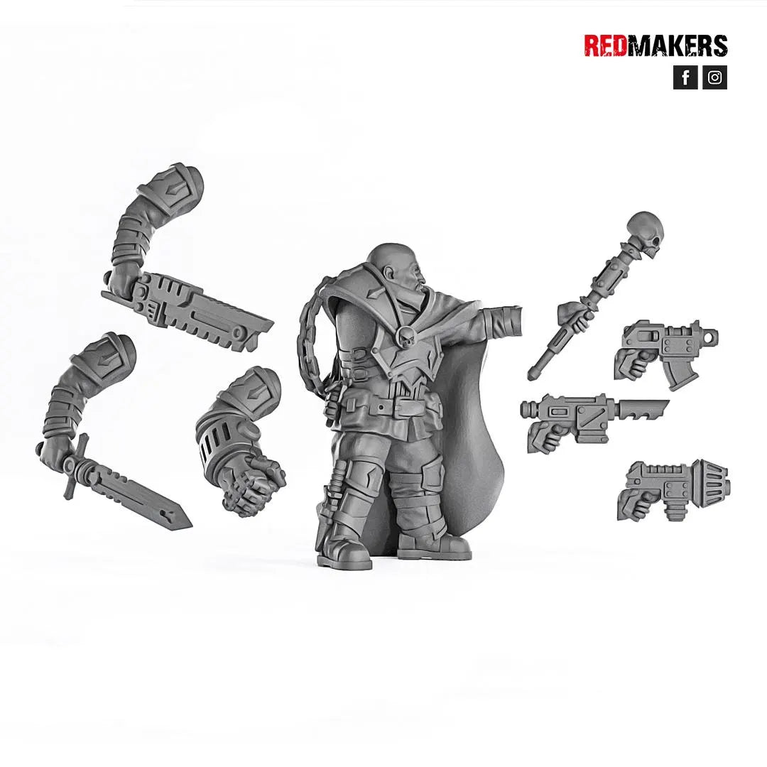 Red Makers - Special Forces Officer and Command Squad (Custom Order)