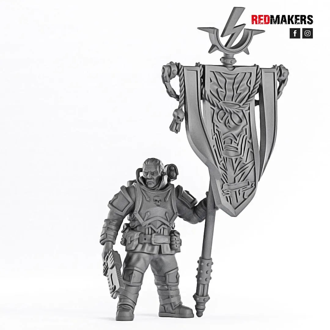 Red Makers - Special Forces Officer and Command Squad (Custom Order)