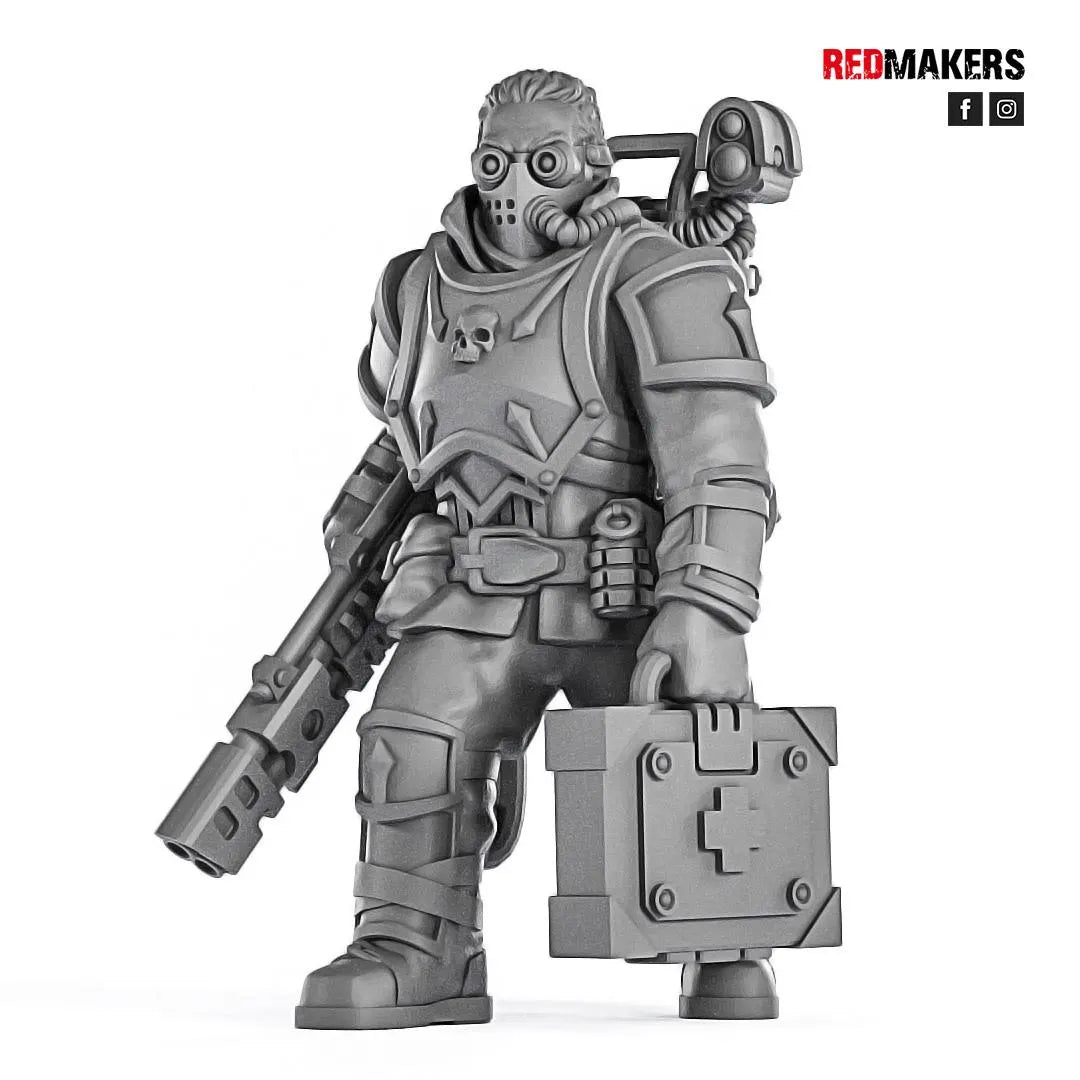 Red Makers - Special Forces Officer and Command Squad (Custom Order)