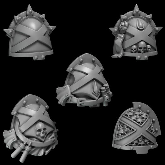 Greytide Studios Crimson Lords - Shoulder Pads - Multiple Listings (Custom Order) - product image 2 of 9