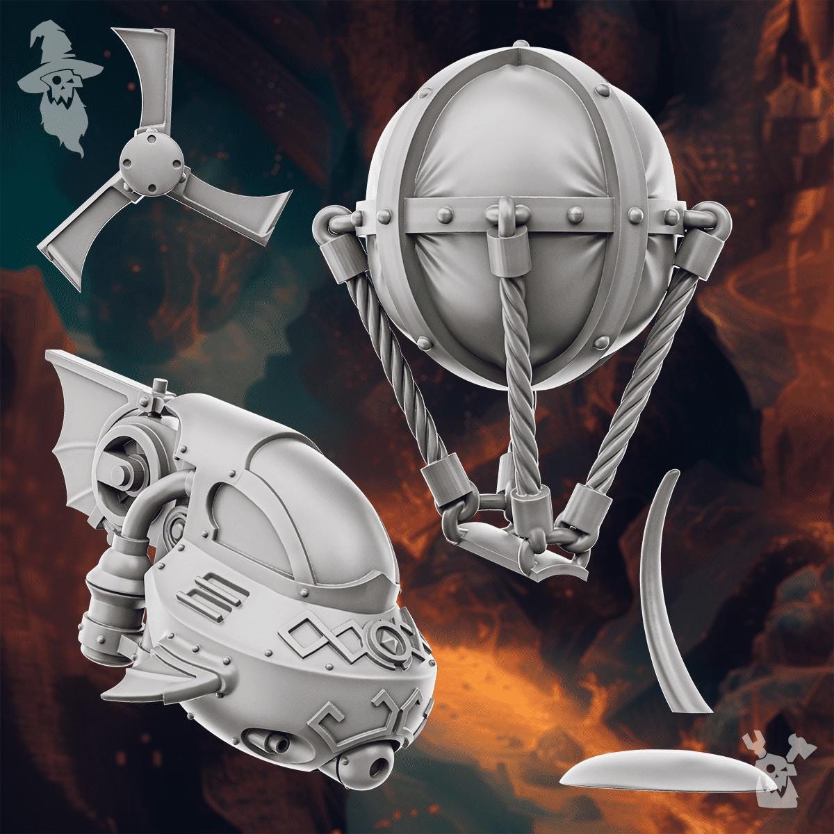 DakkaDakka Steelhill Dwarf Steam Flyer (Custom Order) - product image 3 of 3