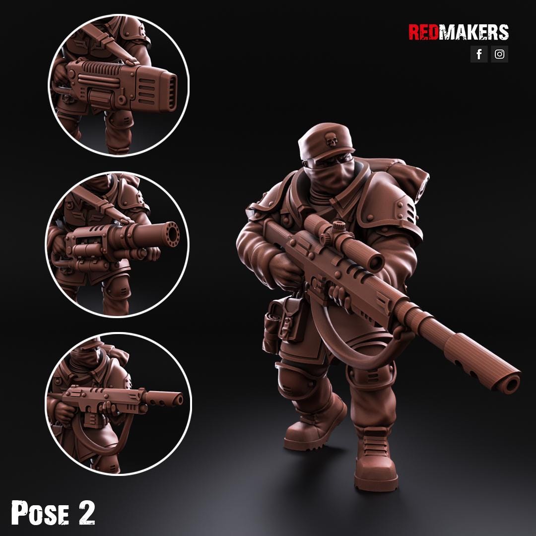 Red Makers Shock Troops Command Squad (Custom Order) - product image 8 of 8