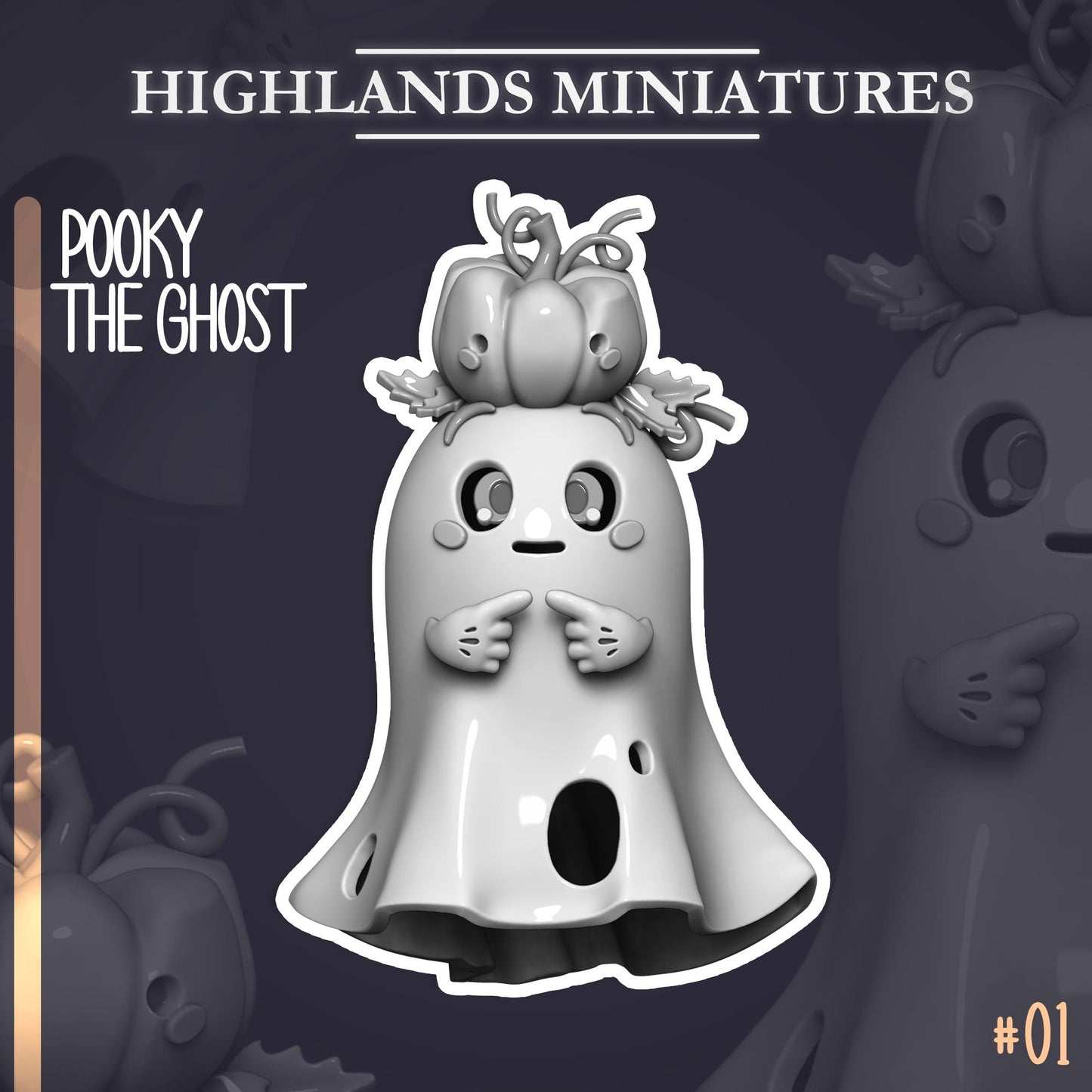 Highland Miniatures Pooky The Ghost - Fantasy / D&D (Custom Order) - product image