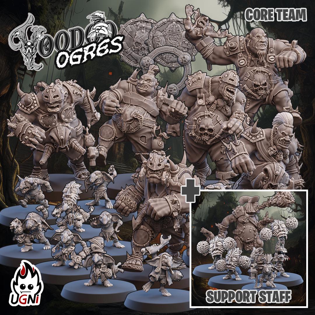 Ogre Team (Voodoo Style) Designed by UGNI Miniatures - Fantasy Football - product image 9 of 9