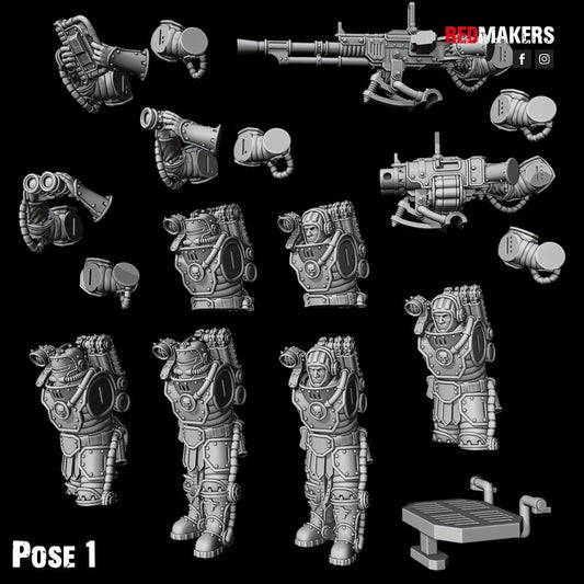 Red Makers Solar Guard Tank Commanders (Custom Order) - product image 2 of 7