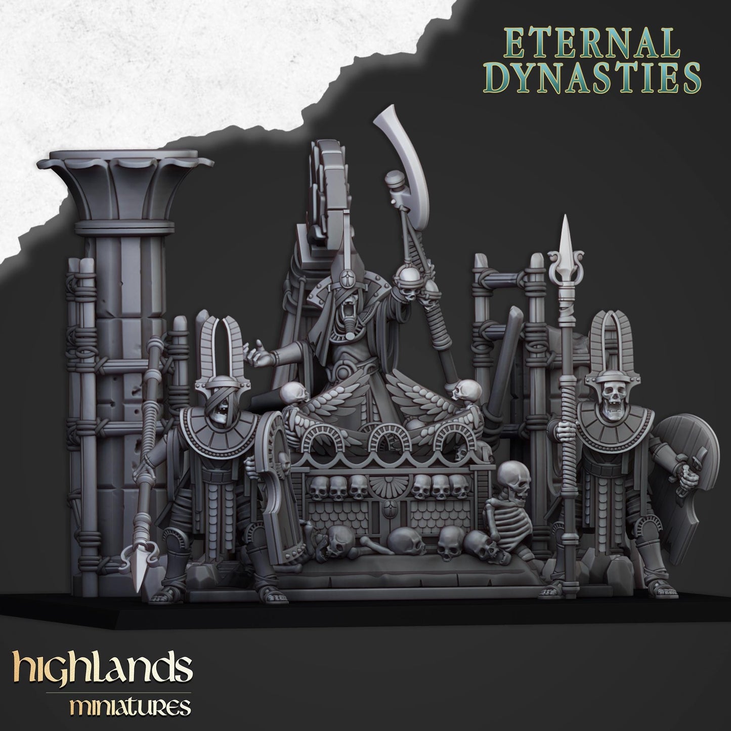 Highland Miniatures Pharaoh Funeral Ship - Fantasy / D&D (Custom Order) - product image 3 of 3