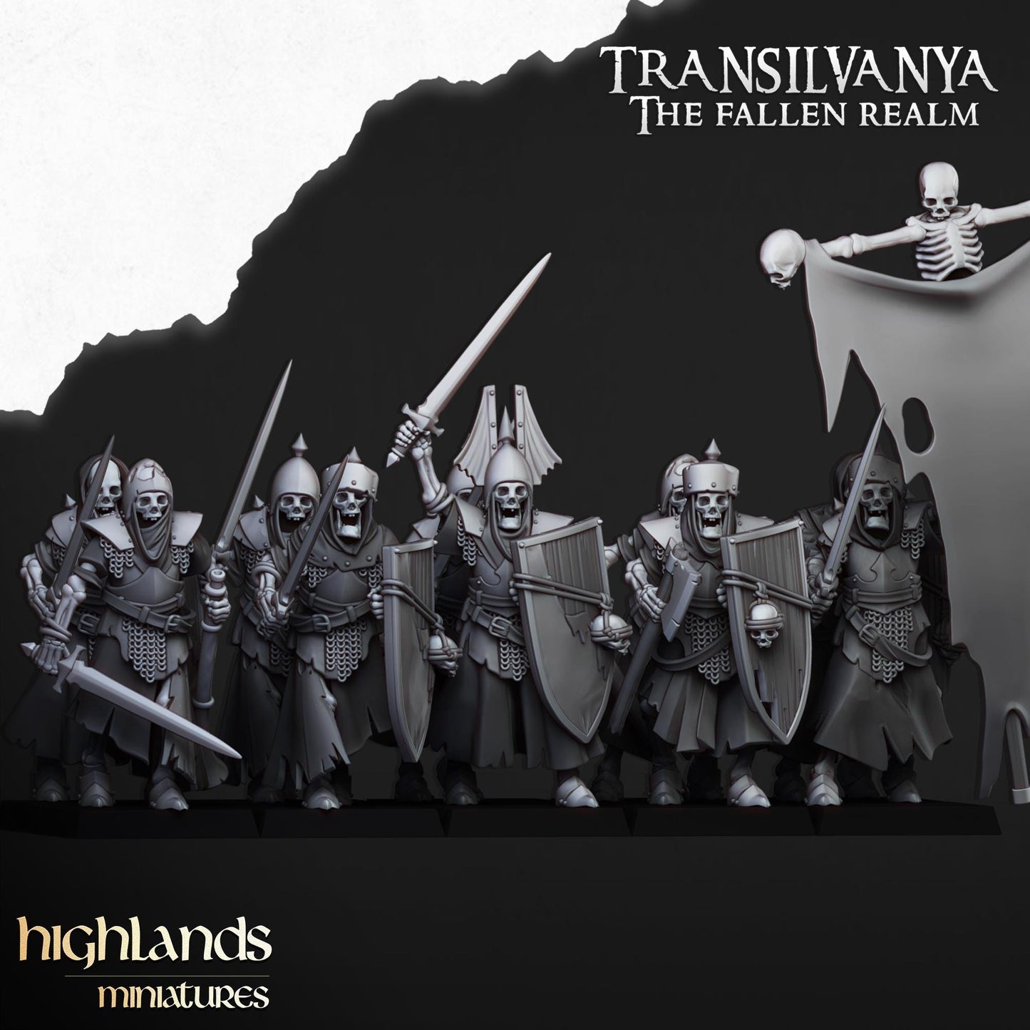 Highland Miniatures Skeletal Guard - Fantasy / D&D (Custom Order) - product image 4 of 4