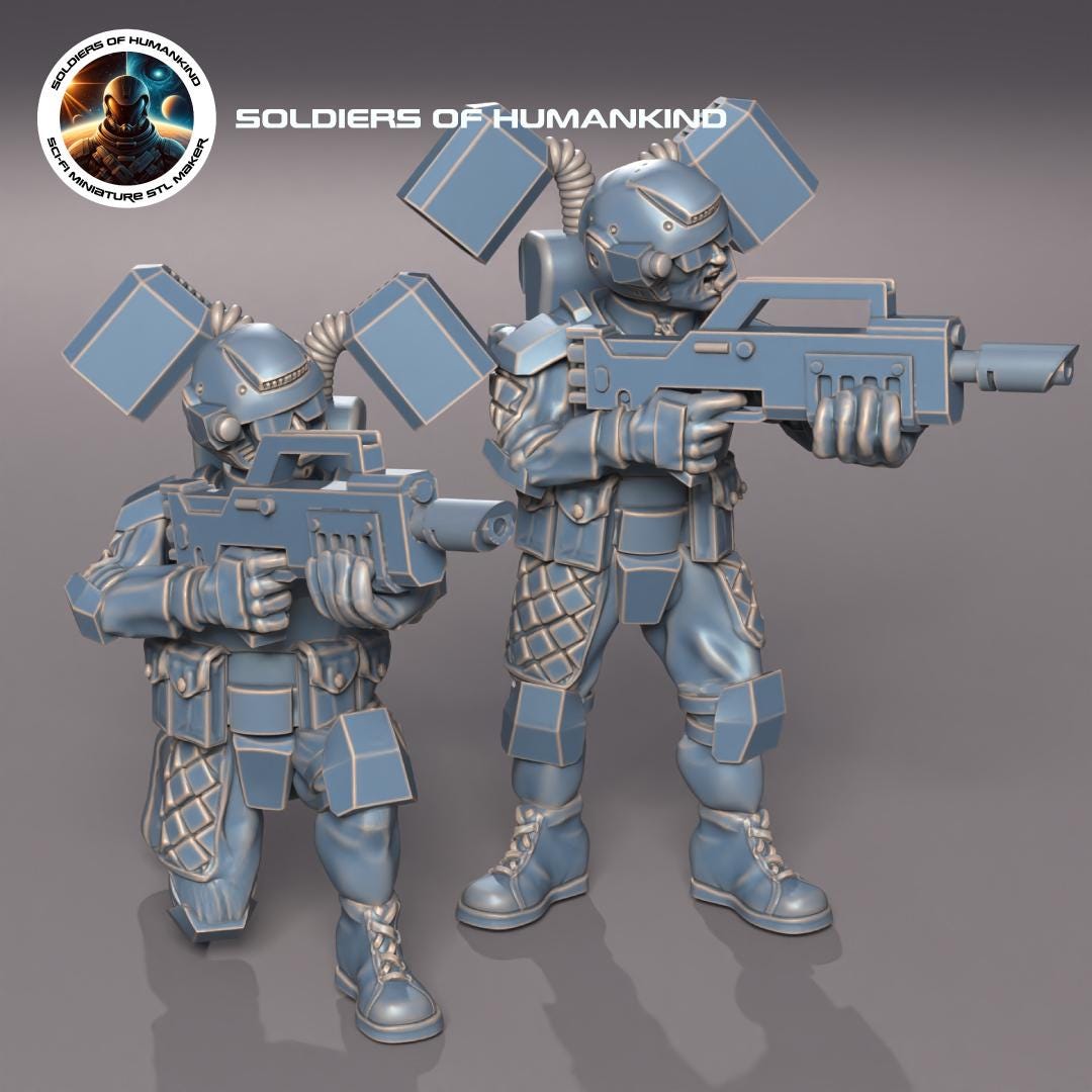 Soldiers of Humandkind Paras Troops Squad (Custom Order) - product image