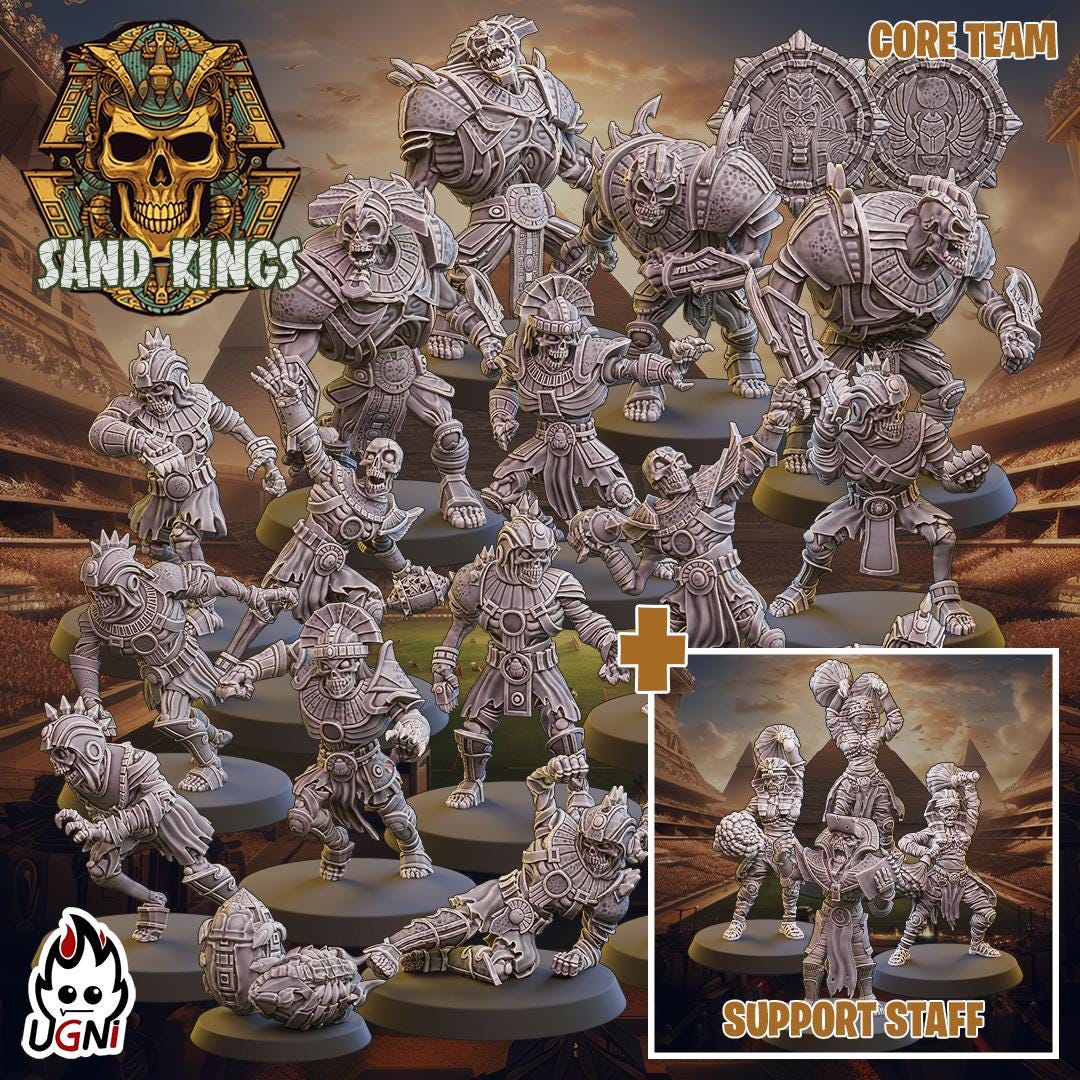 Sand Kings Team (Regular Style) Designed by UGNI Miniatures - Fantasy Football - product image 9 of 9