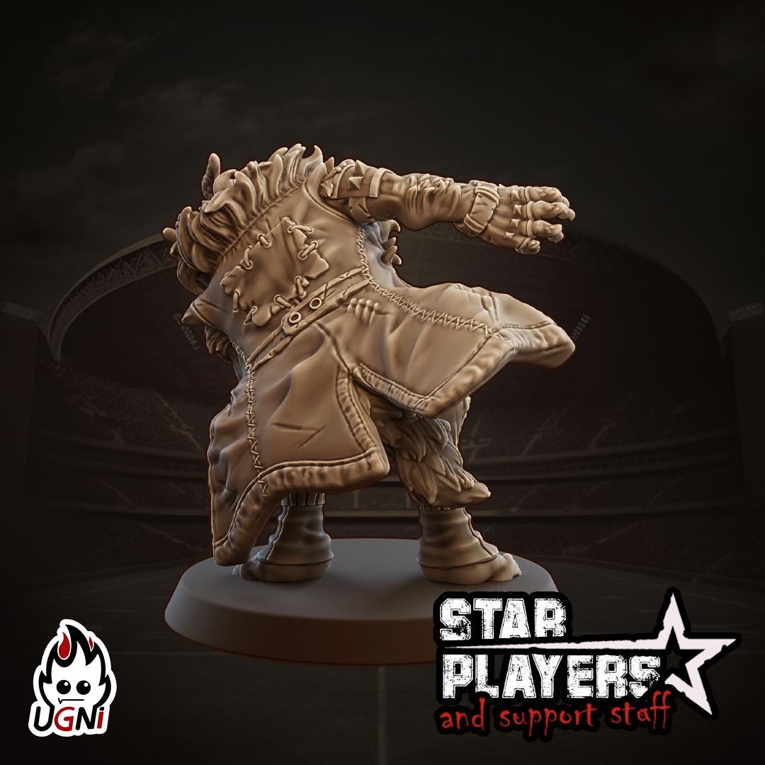 Wolfhelm Shaney Star Player - Designed by UGNI Miniatures - Fantasy Football - product image 3 of 3