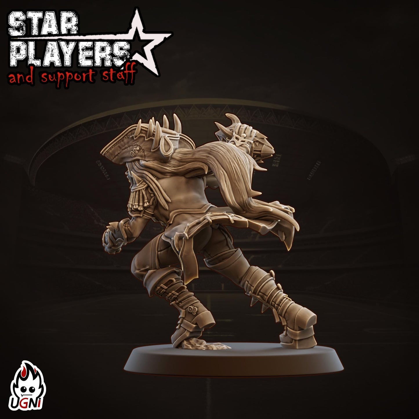 Captain Katrina Star Player - Designed by UGNI Miniatures - Fantasy Football - product image 3 of 3