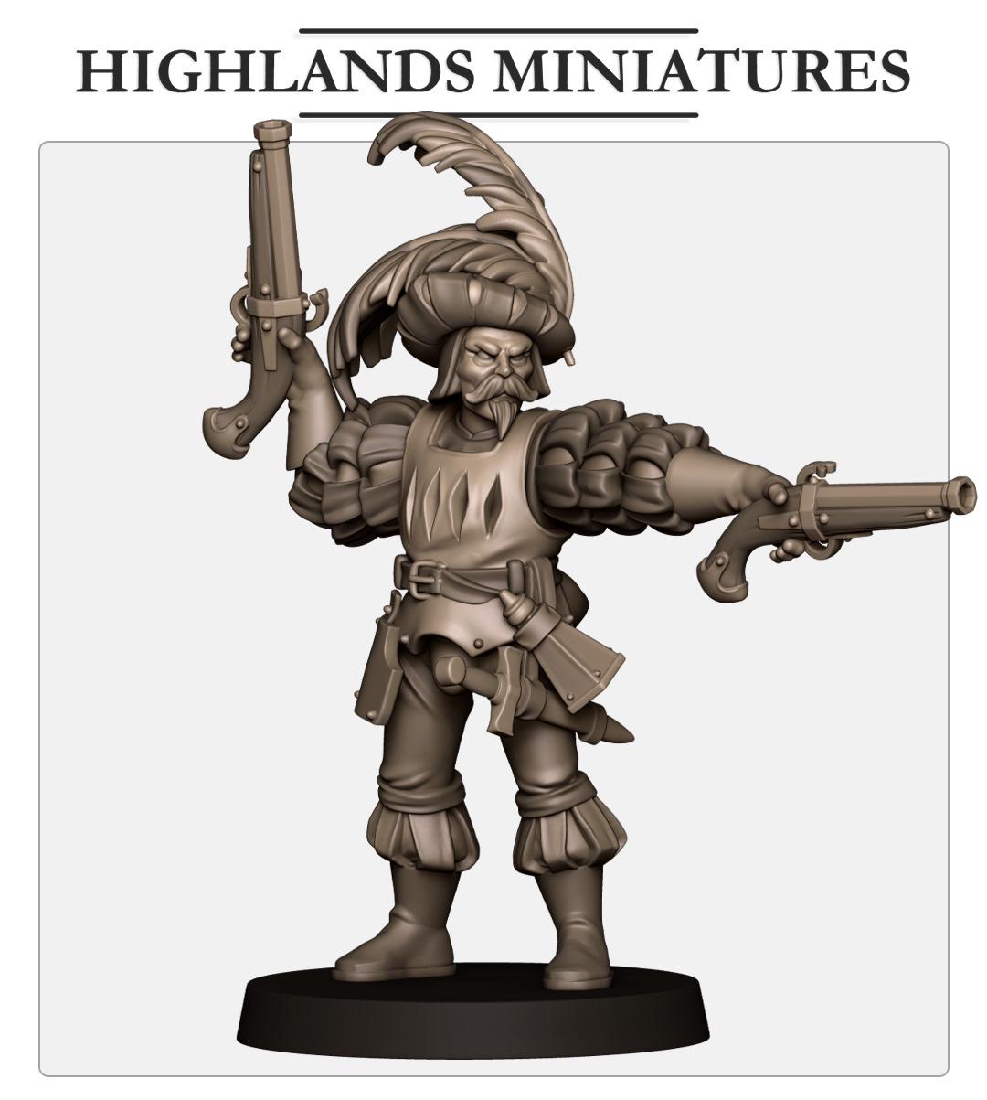 Highland Miniatures Sunland Duelist - Fantasy / D&D (Custom Order) - product image