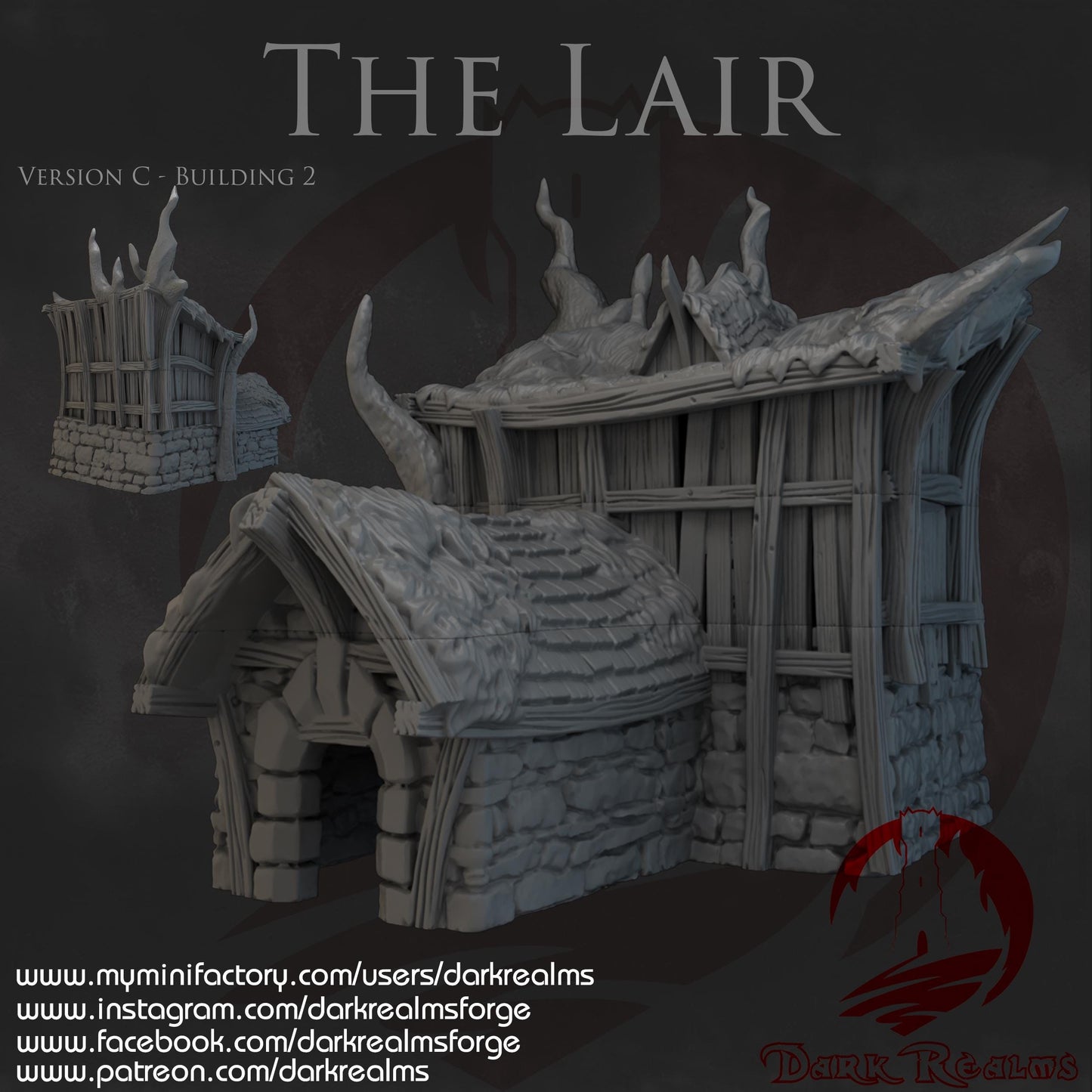 Dark Realms The Lair - Printed on FDM Bambu Lab X1 Carbon (Custom Order) - product image 6 of 6