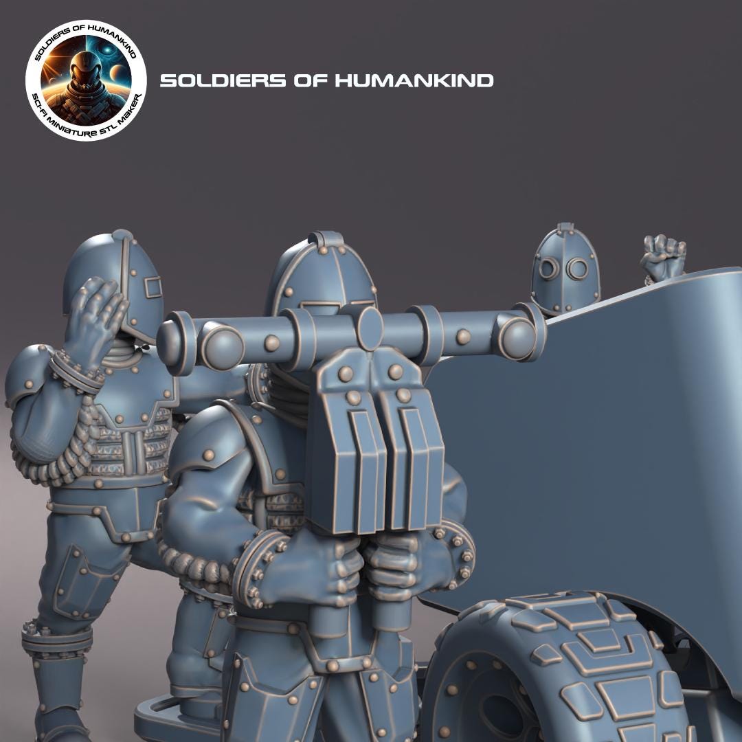 Soldiers of Humandkind Astra Auxilia Heavy Artillery guns (Custom Order) - product image 3 of 3