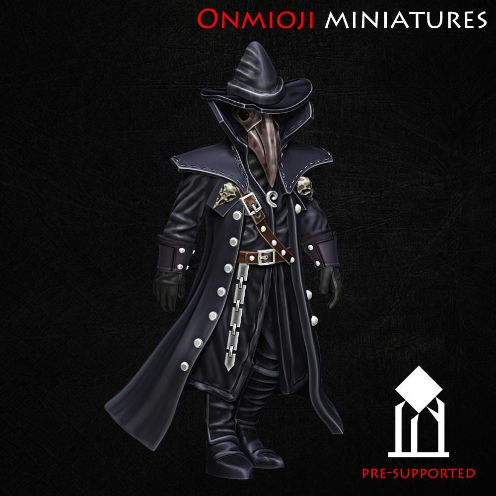 Onmioji Miniatures Plague Doctor - Trench Crusade Compatible (Custom Order) - product image