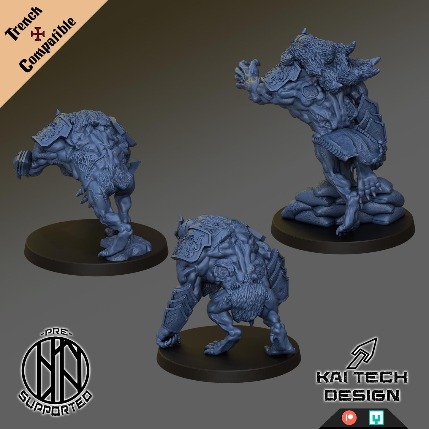 Kaitech Sultanate Feral Beasts - Trench Compatible (Custom Order) - product image 2 of 2