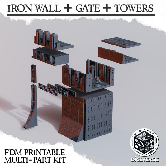 Diceverse Trench Terrain: The Iron Wall - Sultanate Of The Iron Wall - Trench Compatible (Custom Order) - product image 2 of 5