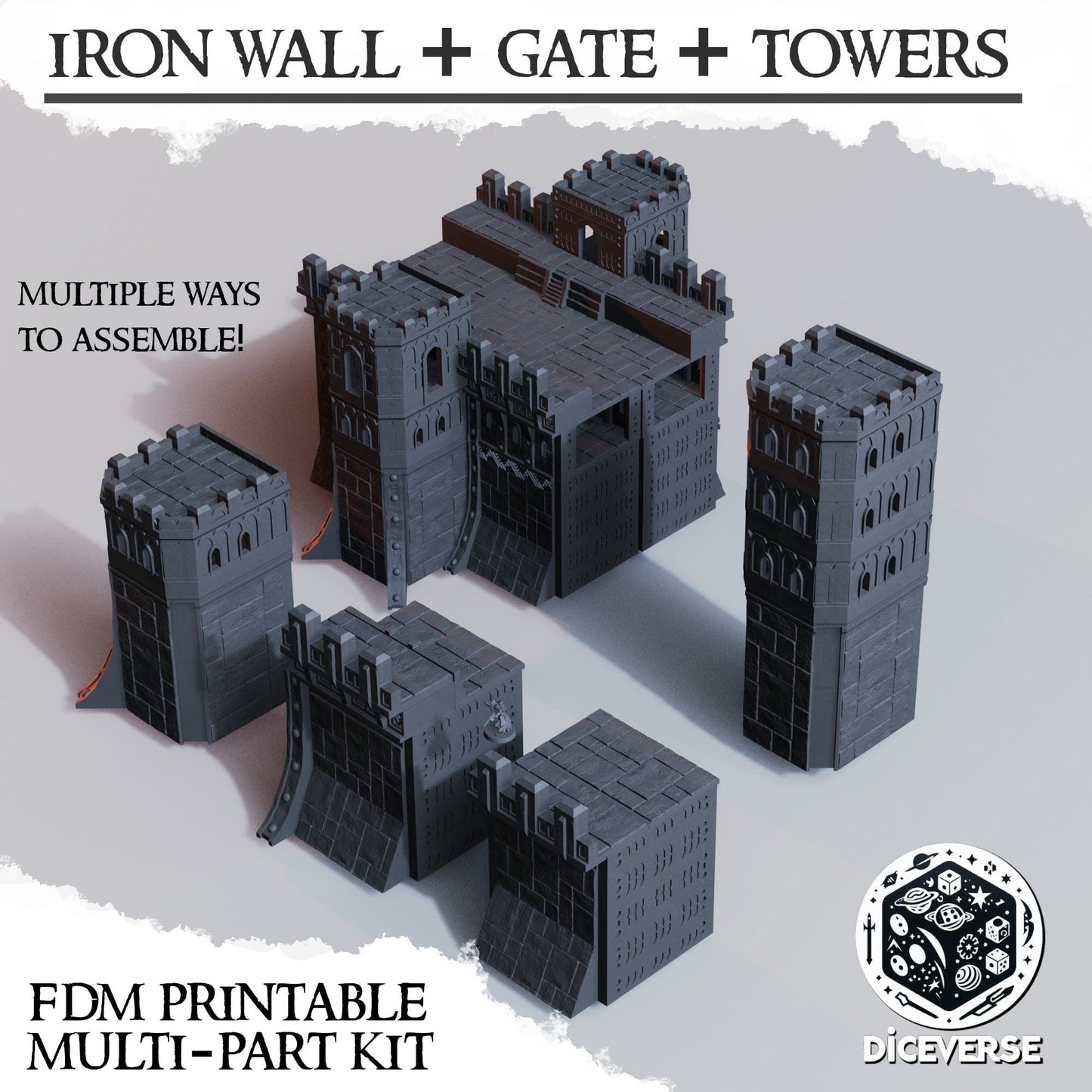 Diceverse Trench Terrain: The Iron Wall - Sultanate Of The Iron Wall - Trench Compatible (Custom Order) - product image 5 of 5
