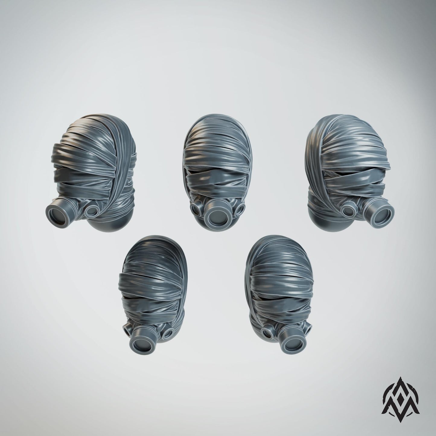 Arcamundi Leprous Pilgrim Bandaged Heads x20 - Trench Compatible (Custom Order) - product image 2 of 2